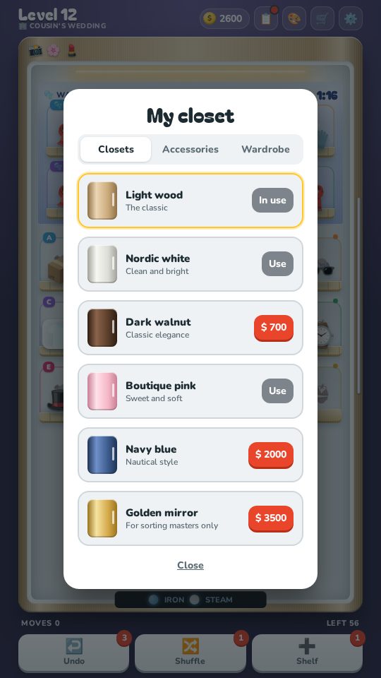 Closet Sort screenshot