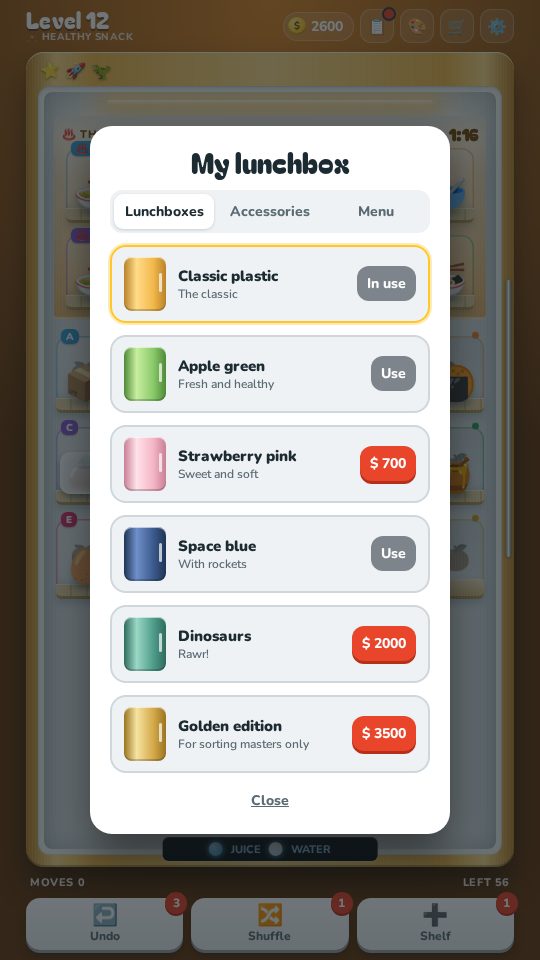 Lunchbox Sort screenshot