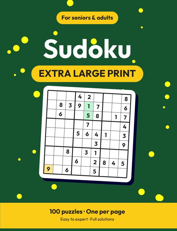 Extra Large Print Sudoku for Seniors