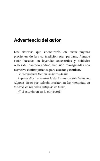 Historias de Terror Andino: página de muestra 2
