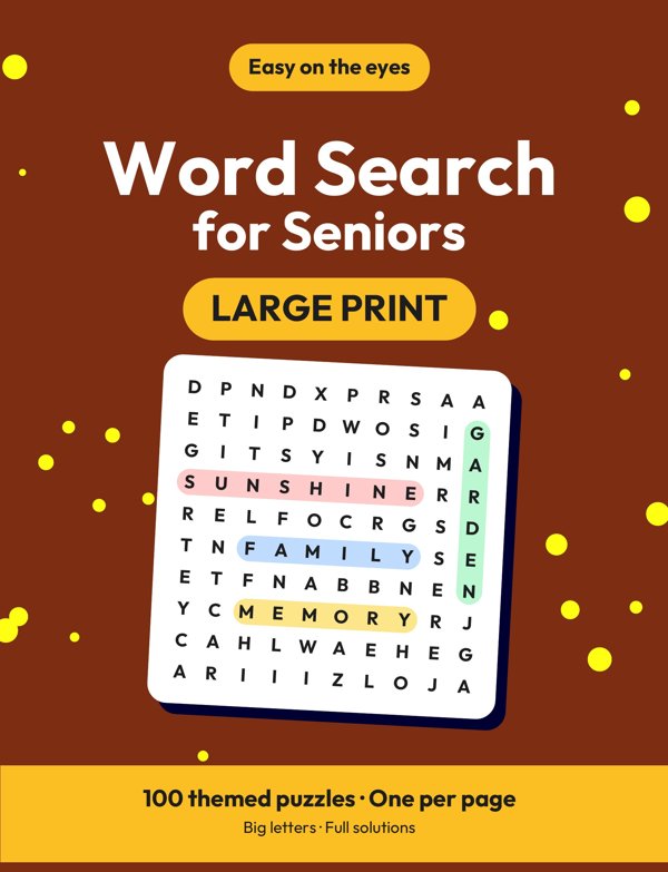 Large Print Word Search for Seniors