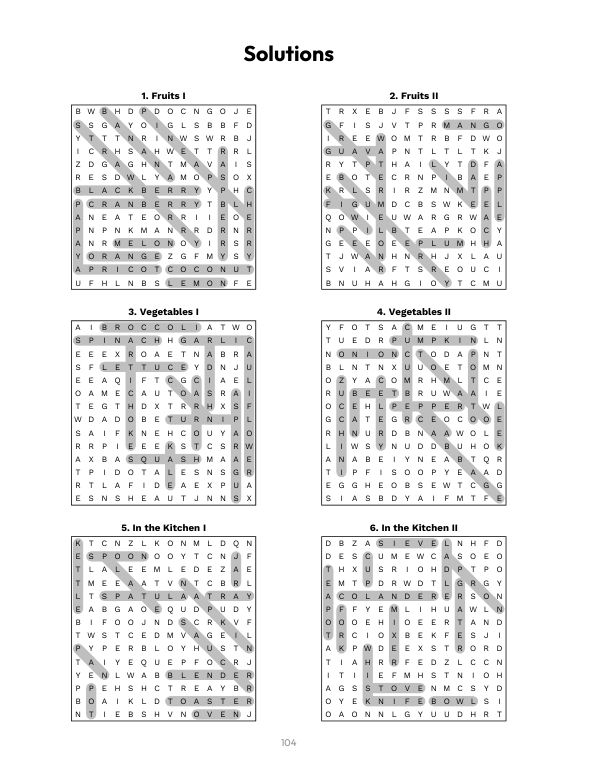 Large Print Word Search for Seniors: página de muestra 3