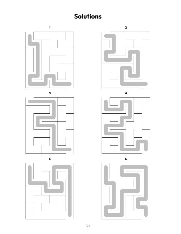 Mazes for Kids Ages 4-8: página de muestra 3