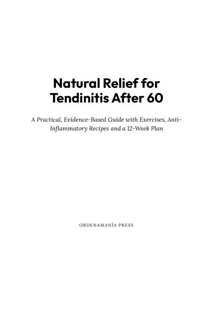 Natural Relief for Tendinitis After 60: página de muestra 1