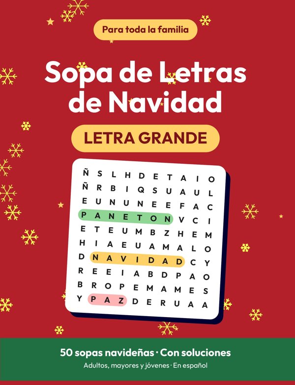Sopa de Letras de Navidad – Letra Grande