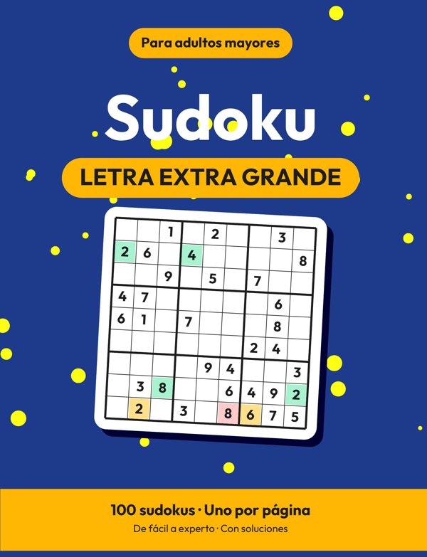 Sudoku para Adultos Mayores – Letra Extra Grande