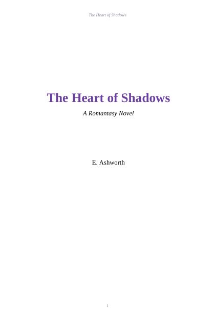 The Heart of Shadows: página de muestra 1